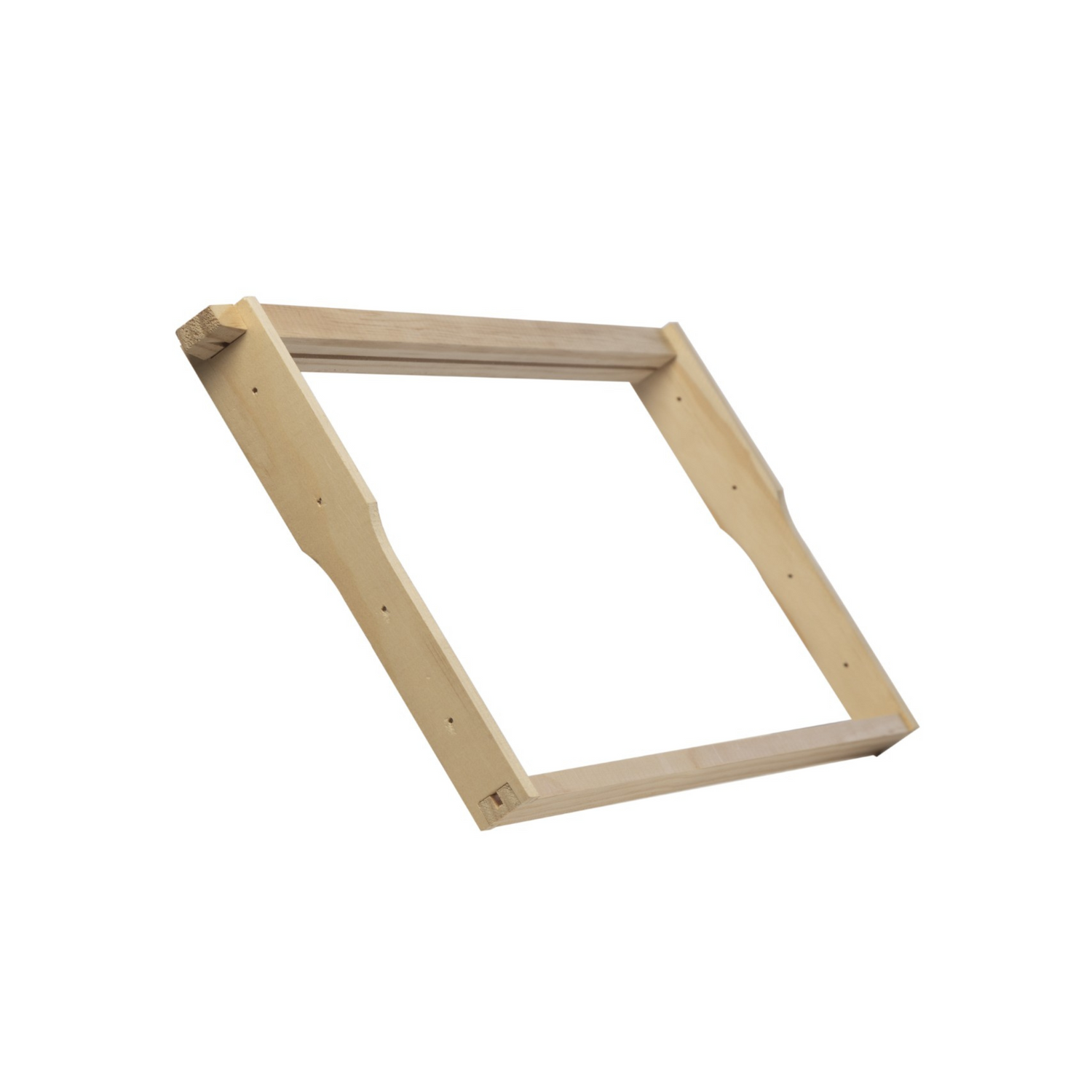 An example of the assembled look of the Alliance non-assembled wooden frame on a white background.
