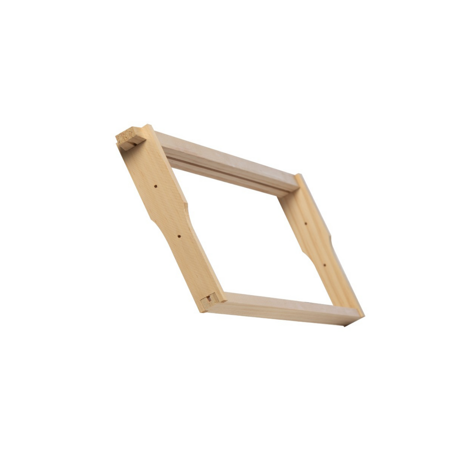 An example of the assembled look of the Alliance 6 1/4-inch non-assembled wooden frame on a white background.