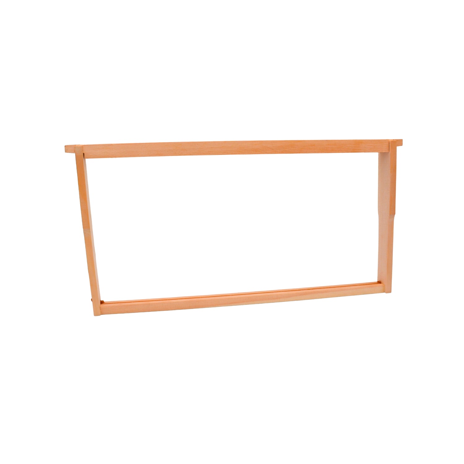 A rectangular wooden frame with a light natural wood finish, shown against a plain white background.