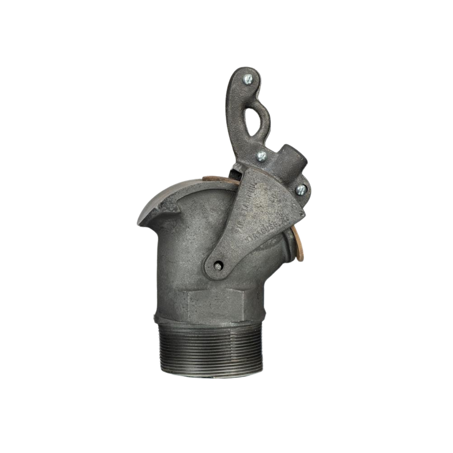 A 4-inch metal honey gate on a white background