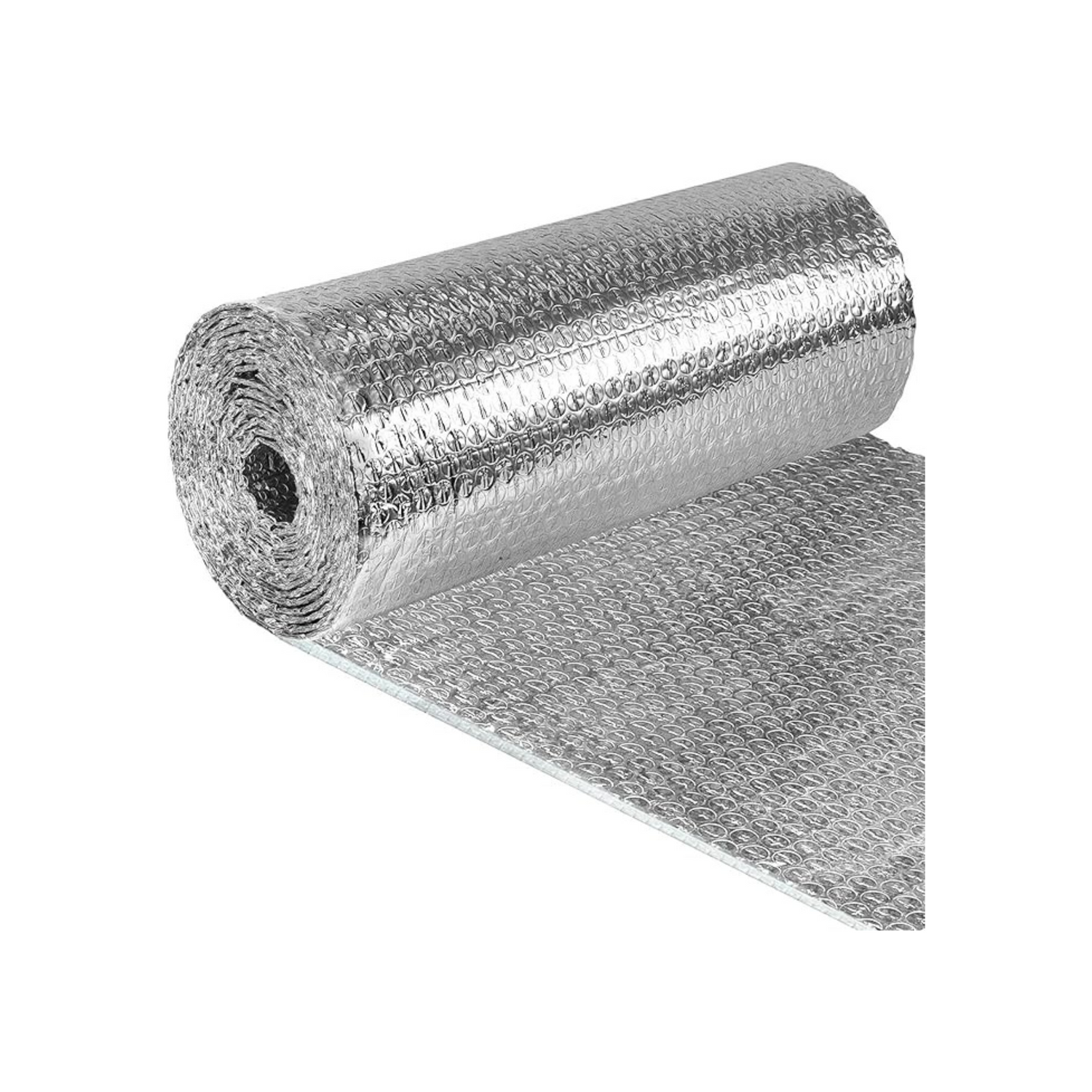 A roll of bubble foil insulation designed for use with beehives on a white background.