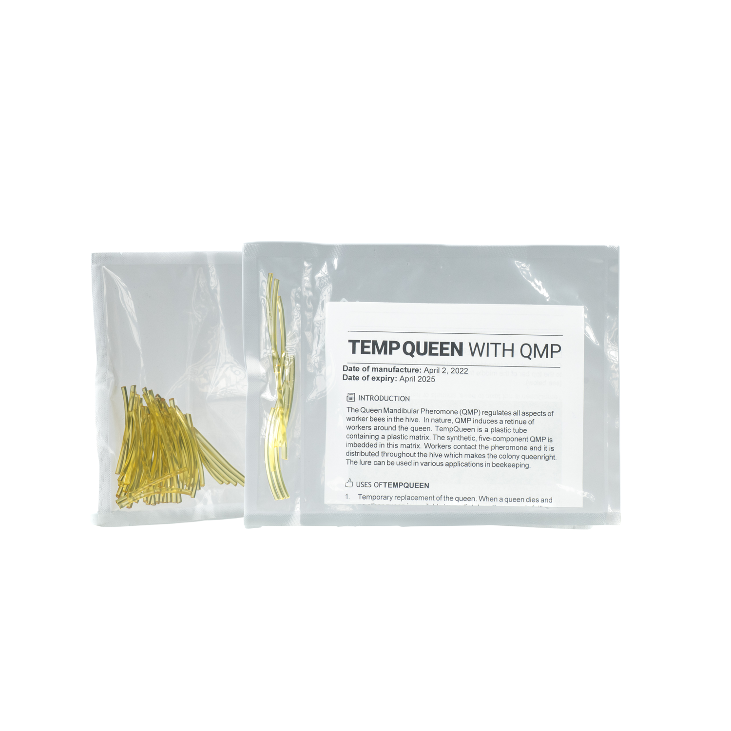 Two packages of 'Temp Queen with QMP' on a white background