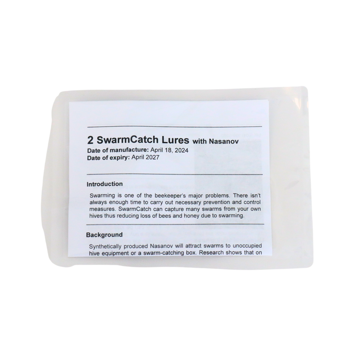 A package of two Swarm Lures that contain the