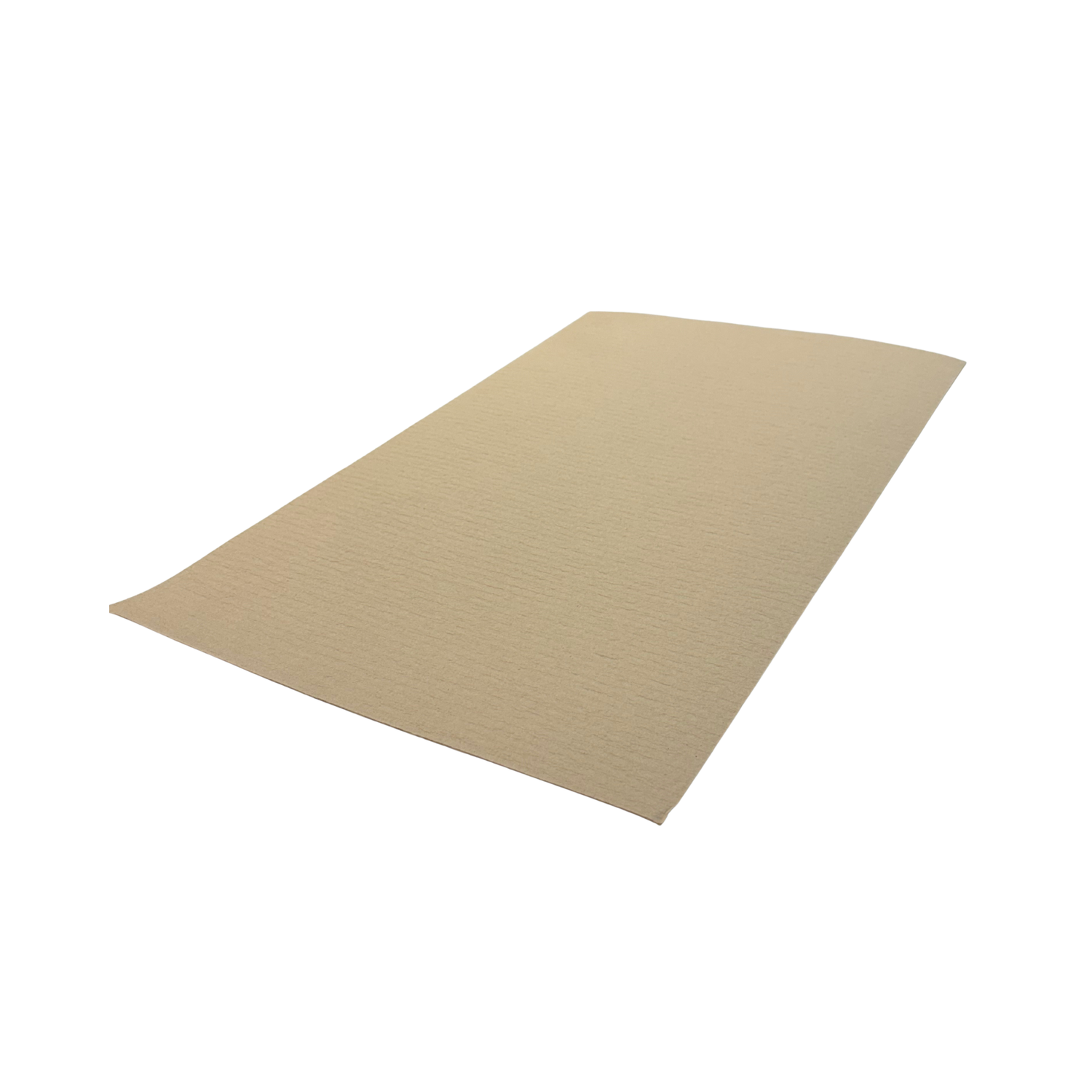 Beige rectangular piece of bee paper on a white background