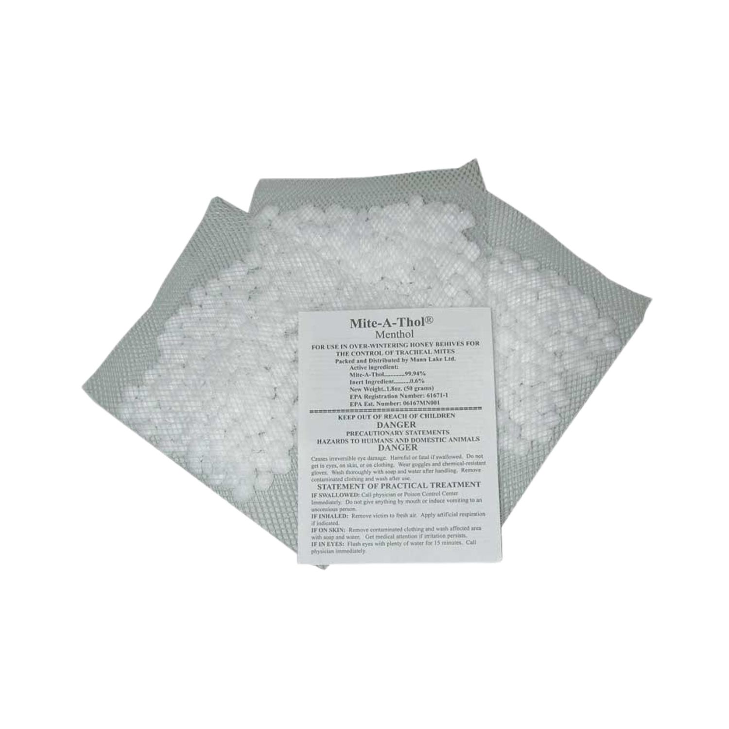 Mite-A-Thule product packaging with a label on a white background