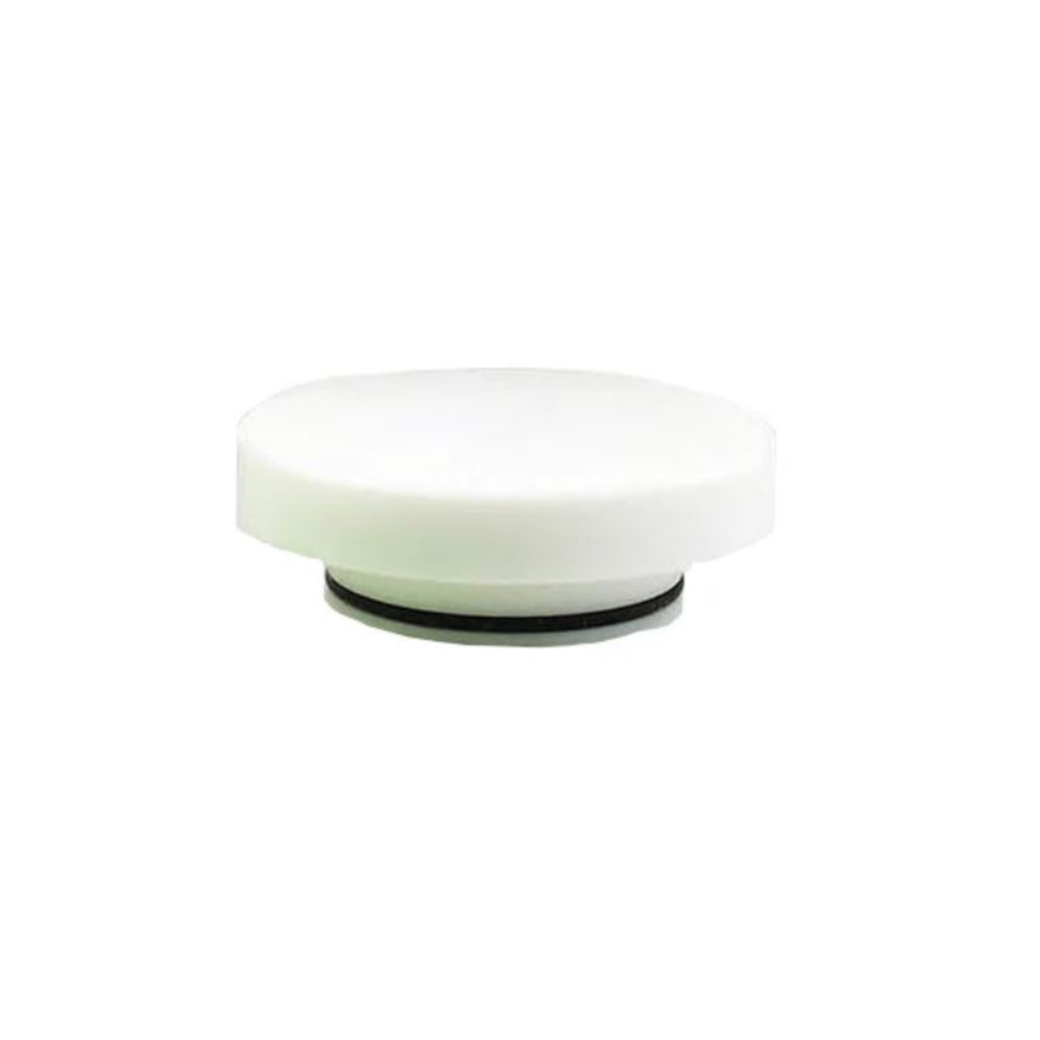 White round plastic Pro Vap 110 component with a flat top and a black rubber O-ring at the base, shown against a plain white background.