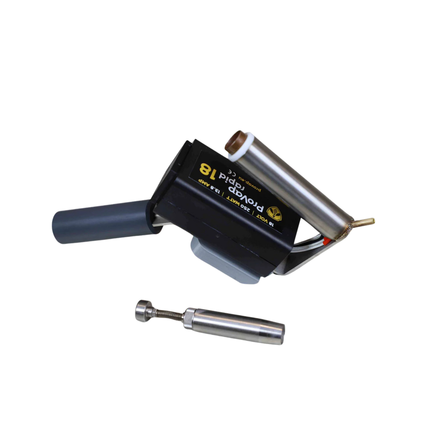 A Pro Vap Rapid 18 used for treating varroa mites on a white background.