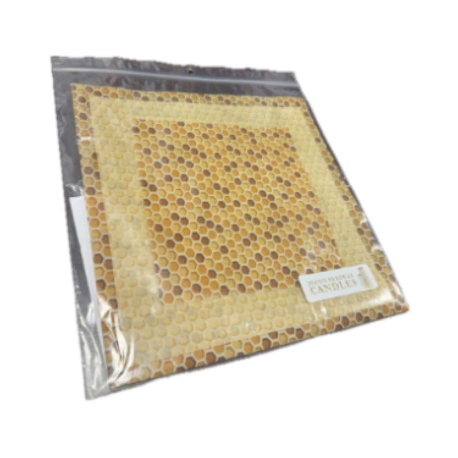 Packaged product with a honeycomb pattern on a white background