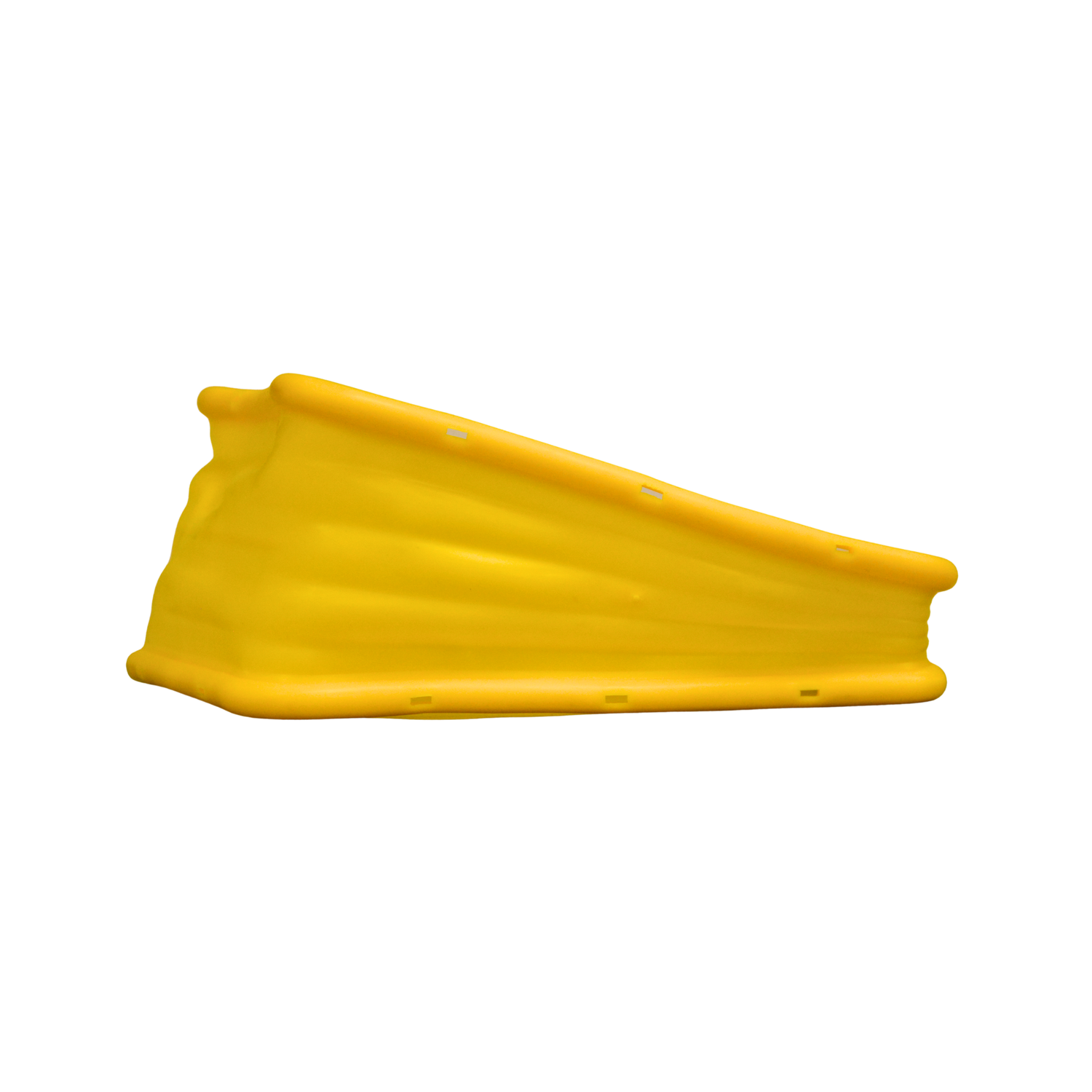 A yellow rubber replacement skin for a smoker bellow on a white background