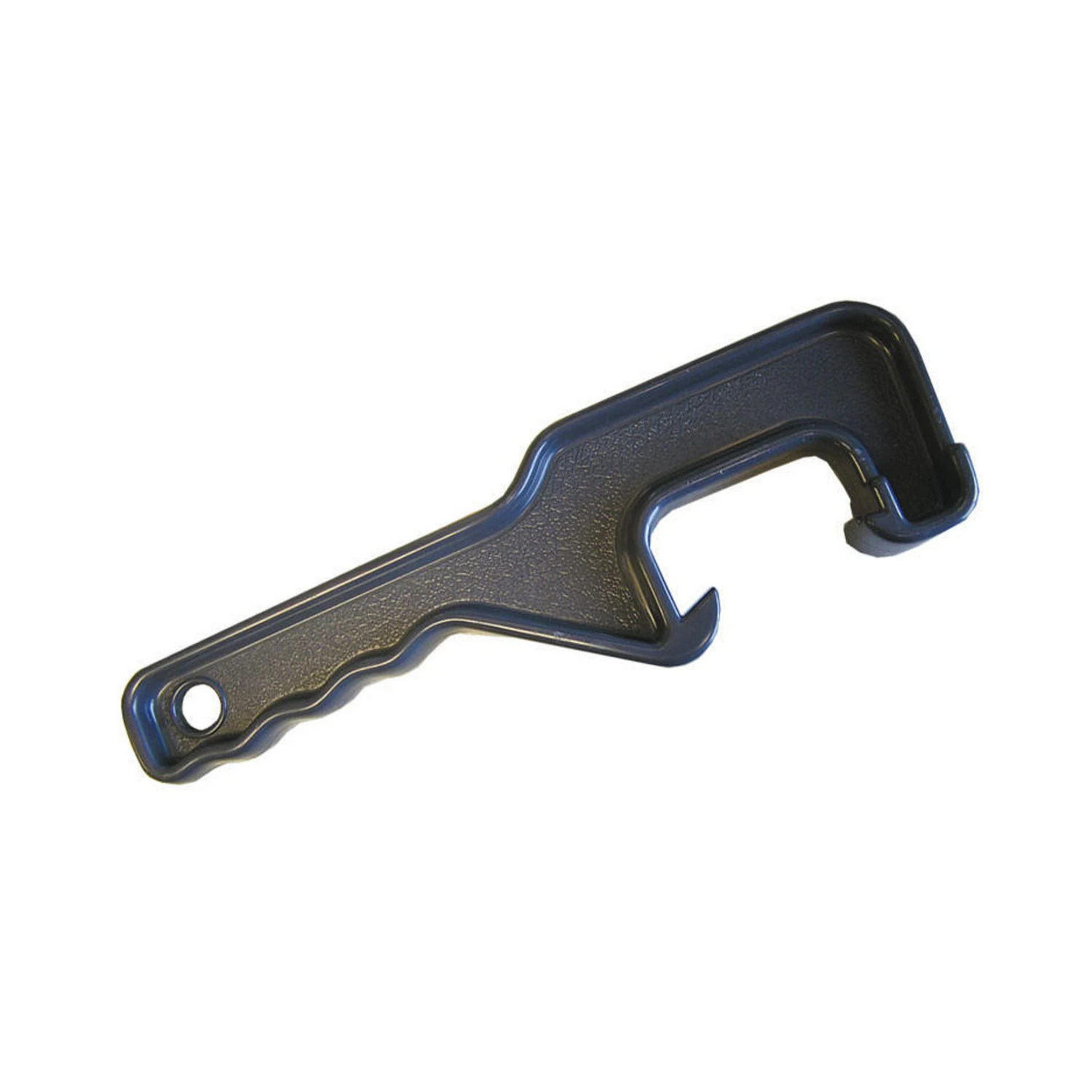 Black lid opener for 2-gallon and 5-gallon containers on a white background