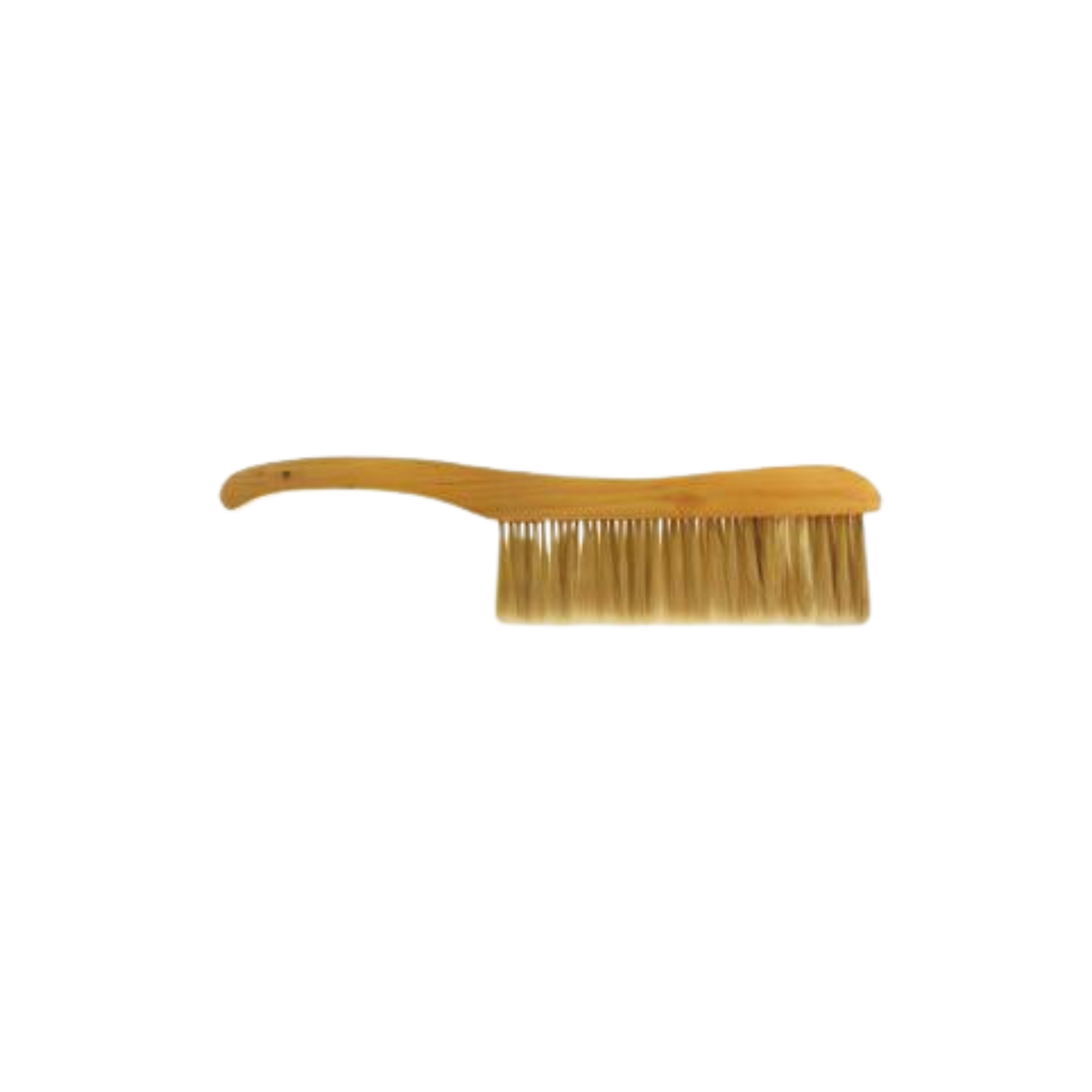 premium wooden bee brush with extra-soft bristles designed to gently remove bees from frames and equipment without injury or agitation.
