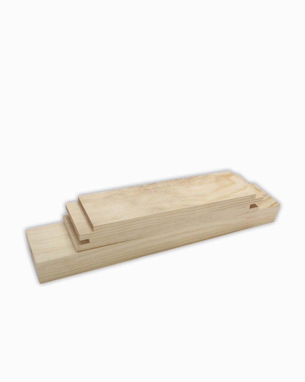 wood planks on white background