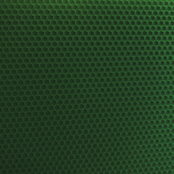 A close up of a Celtic green beeswax craft sheet