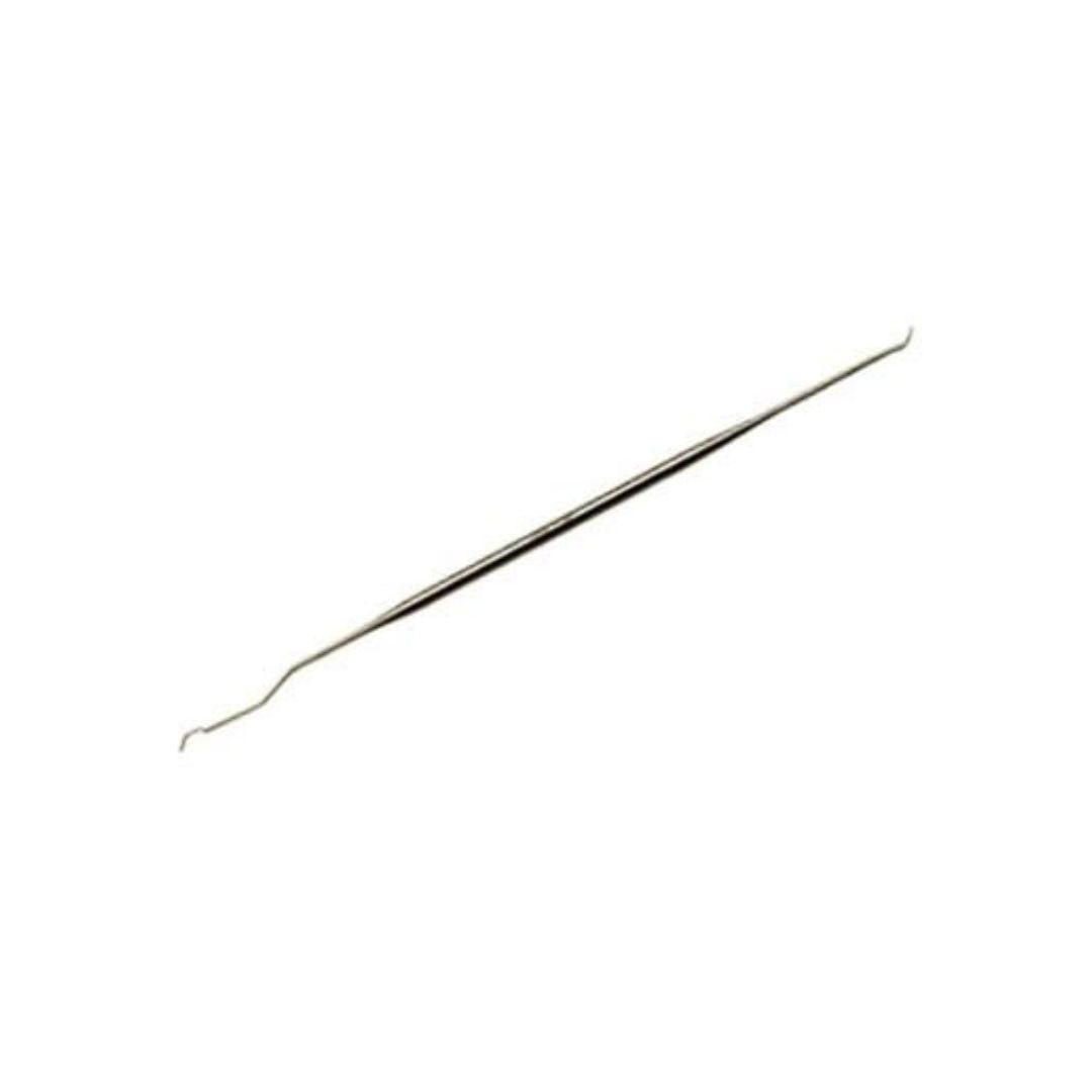 A one-piece metal grafting tool, designed for simplicity and durability in queen rearing and beekeeping tasks, on a white background
