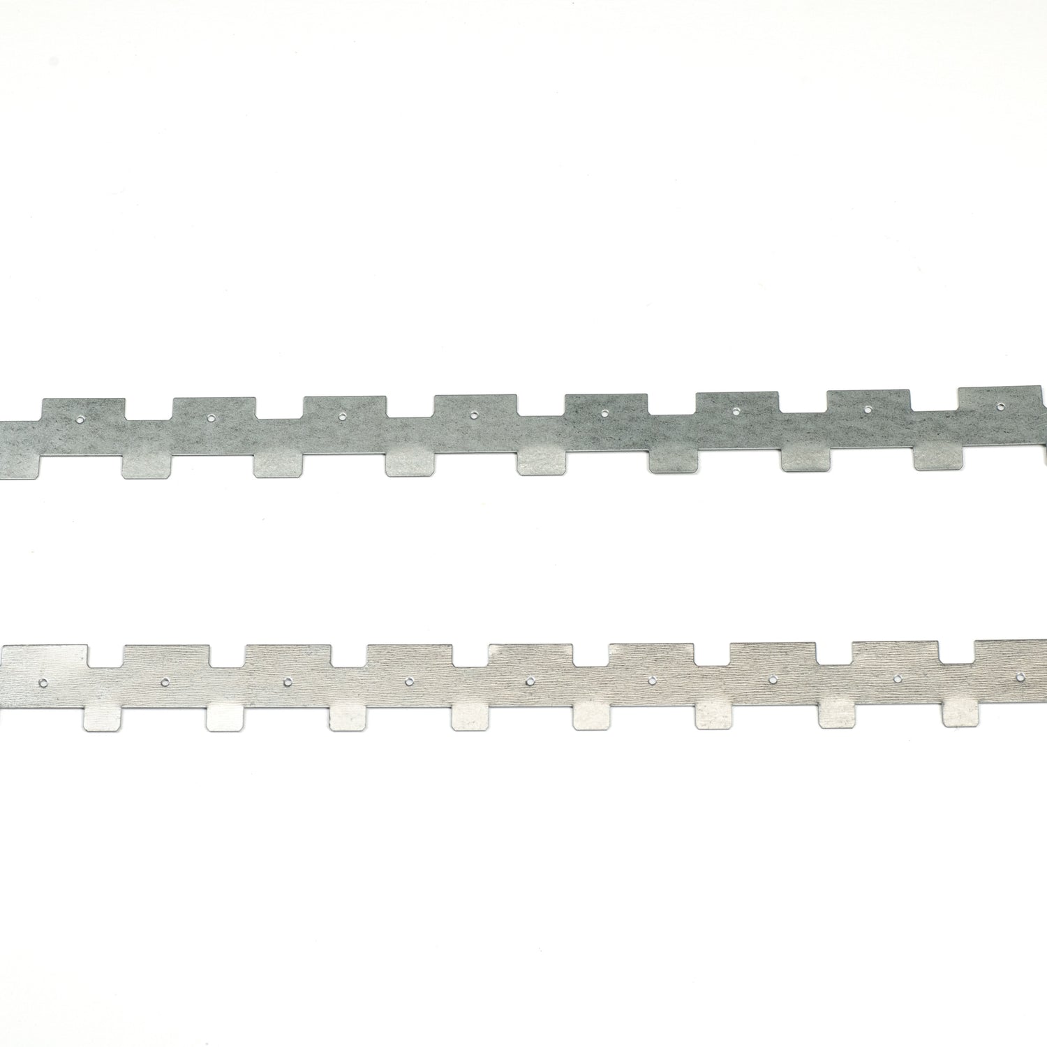 Two metal 9-frame spacer rests used for spacing frames in a beehive.