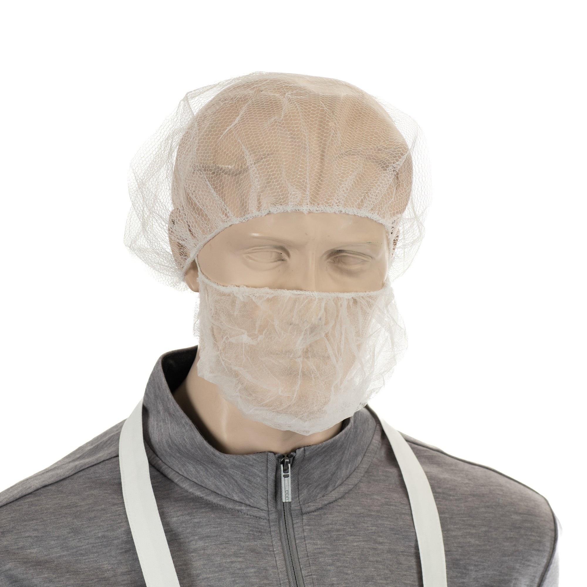 Hair Net And Beard Net 100 Pack, White Disposable Protective Hairnets And Beard Net Combo For Full Face, Hairnets Food Service, Disposable Hoods Perfect For Work, Lab, Cooking Hair Net And Beard Net 100 Pack, White Disposable Protective Hairnets And Beard Net Combo For Full Face, Hairnets Food Service, Disposable Hoods Perfect For Work, Lab, Cooking