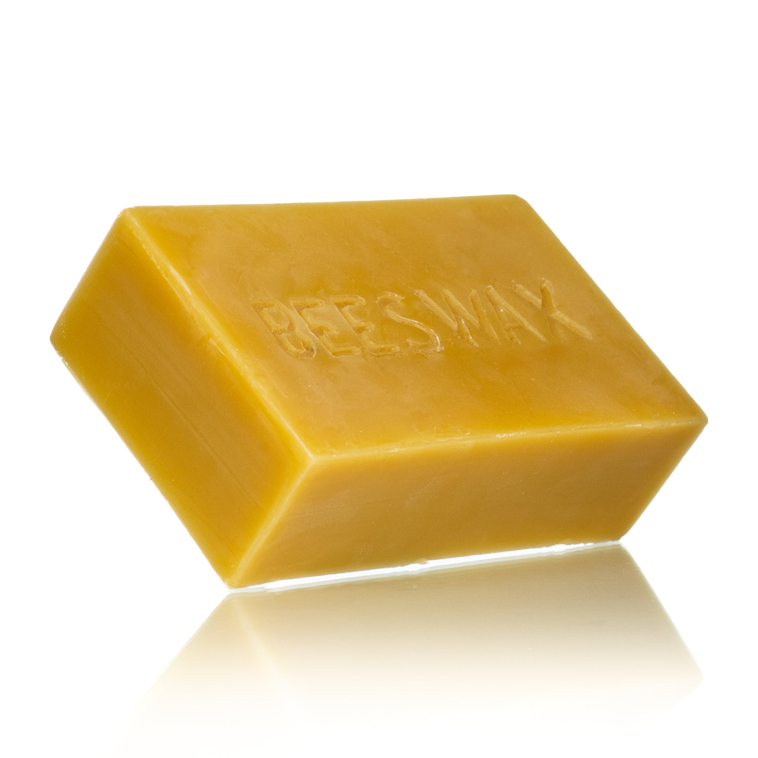 A side view of a yellow rectangular block with