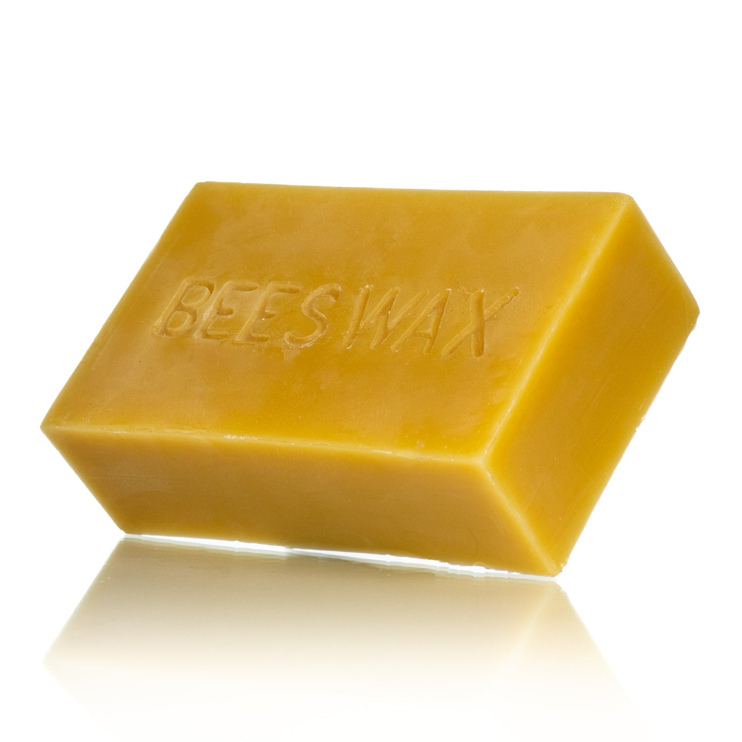 A side view of a yellow rectangular block with
