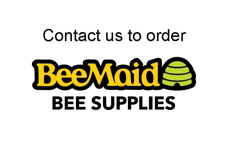 Graphic indicating to contact Bee Maid Bee Supplies for more information on the specific product.