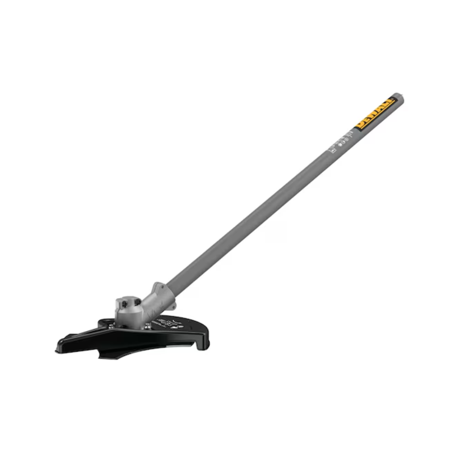 Gray brush tool with yellow and black DEWALT branding on a white background