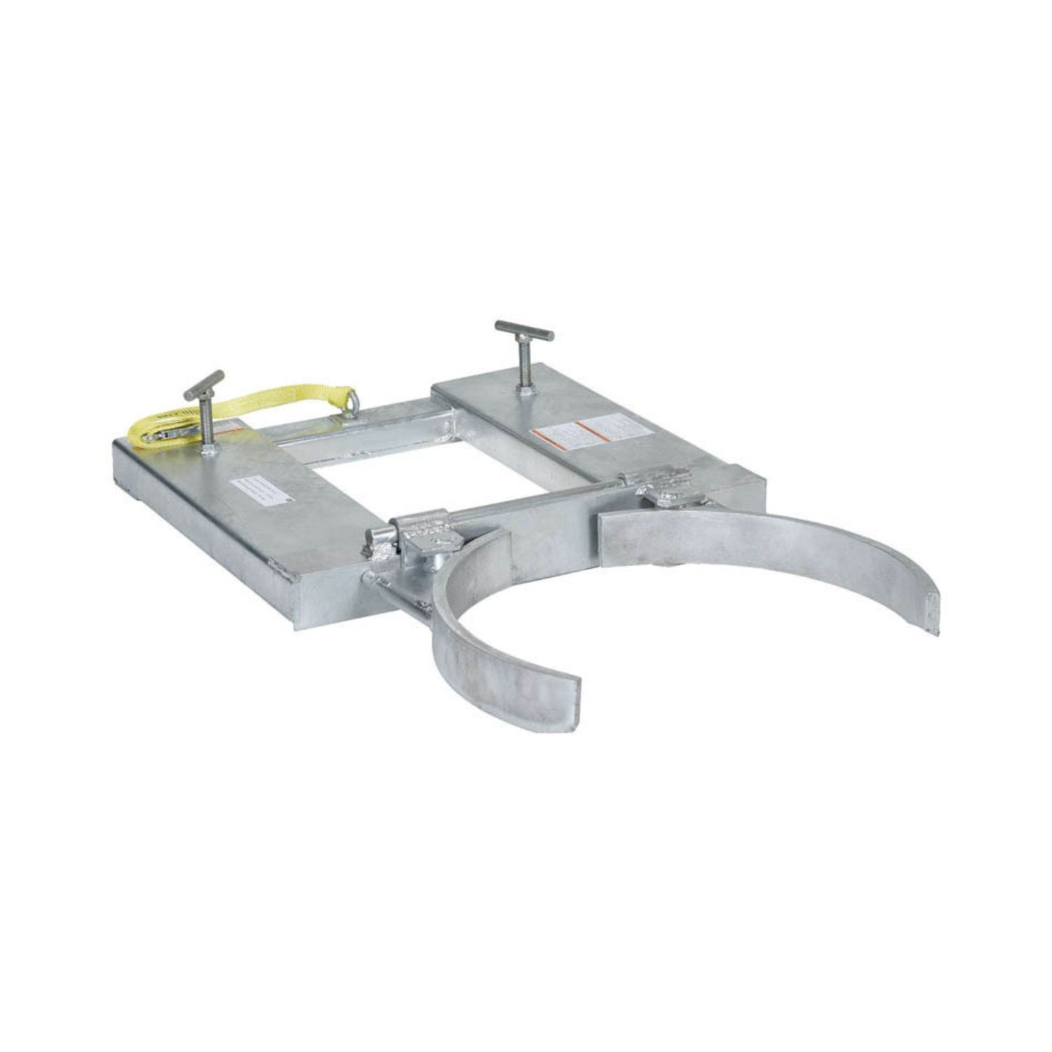 Metal single barrel grabber on a white background