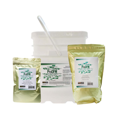 ProDFM product packaging in three sizes on a white background