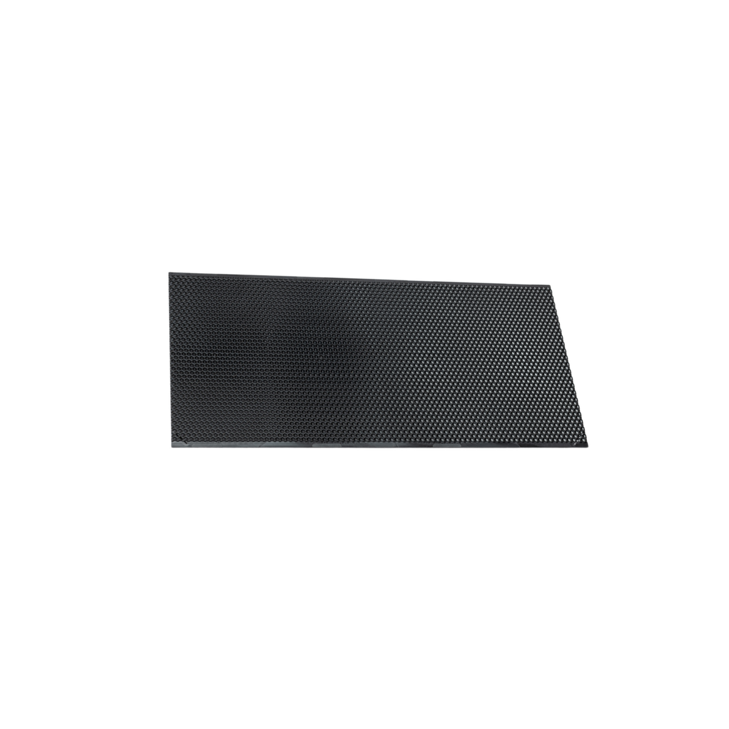 A black waxed and plastic foundation on a white background. 