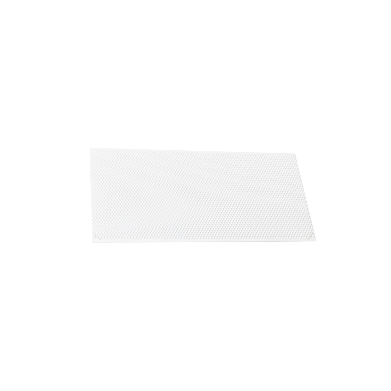 A white waxed and plastic foundation on a white background. 