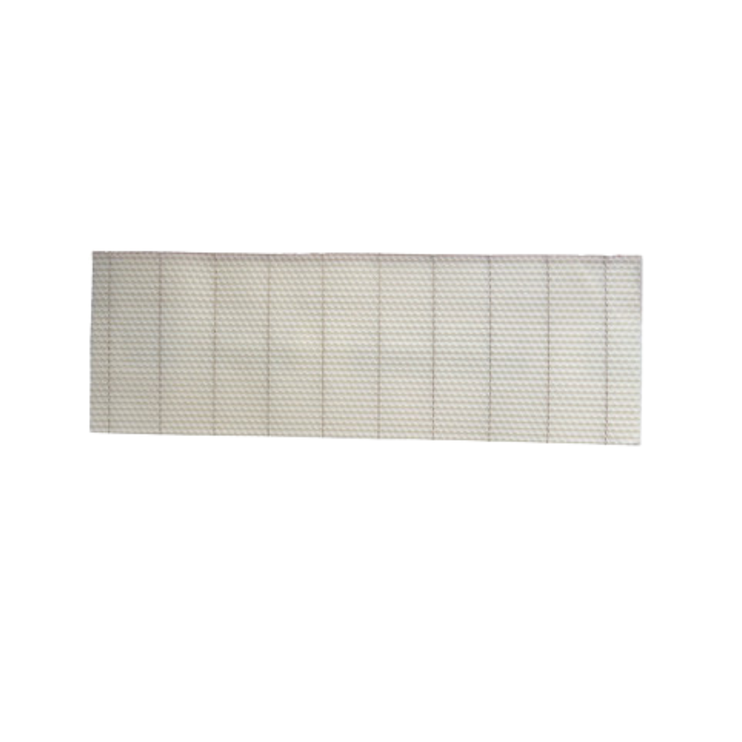 A white wired foundation used in beekeeping on a white background