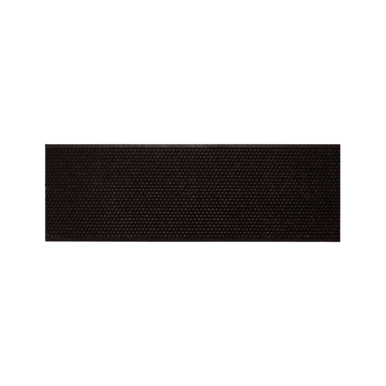 A black Permadent 5 5/8-inch plastic and waxed foundations on a white backgroud.