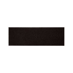 A black Permadent 5 5/8-inch plastic and waxed foundations on a white backgroud.