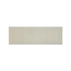 A white Permadent 5 5/8-inch plastic and waxed foundations on a white backgroud.
