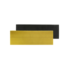Two waxed Ritecell foundations, one yellow and one black, on a white background.