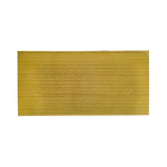 A yellow Ritecell plastic waxed foundations, used for beekeeping. 