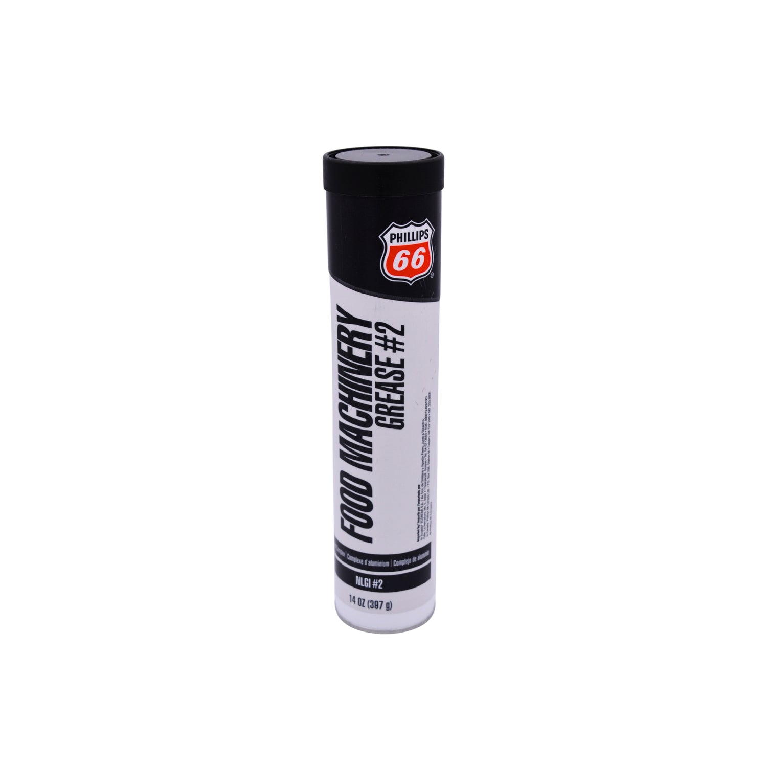 A single tube of Phillips 66 Food Machinery Grease #2 on a solid white background.
