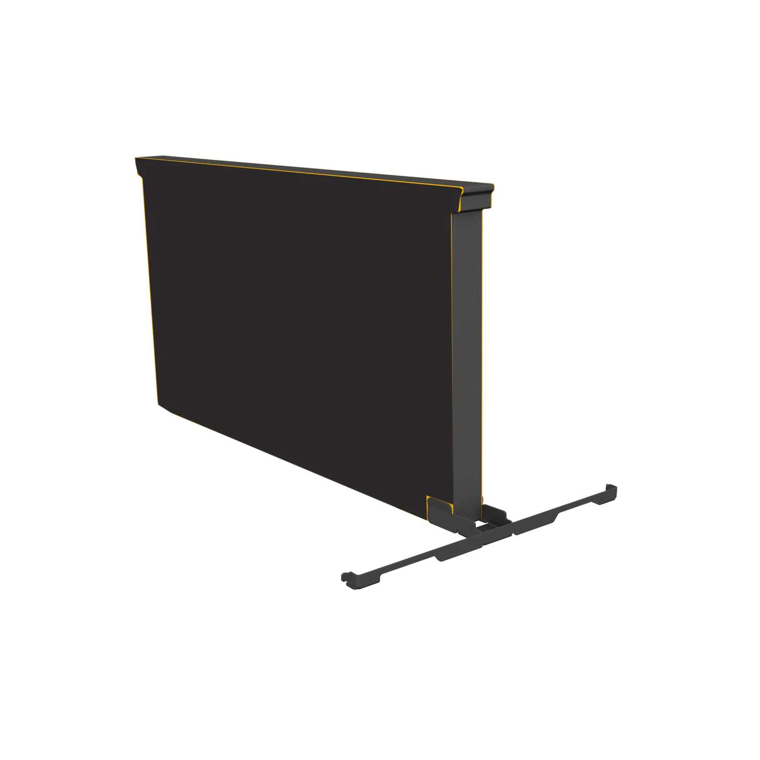 A black division board that is compatible with HiveIQ products on a white background