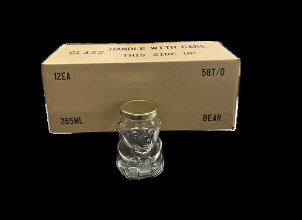 265 ml Glass Bear Jars