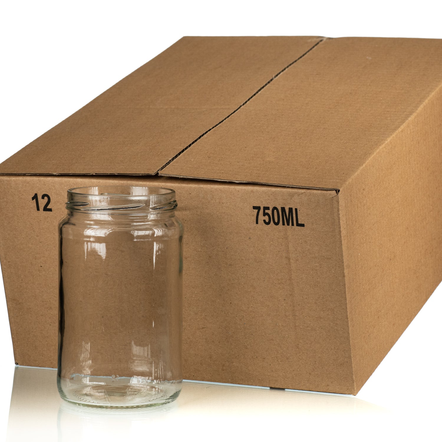750 ml Glass Jars (Case of 12)