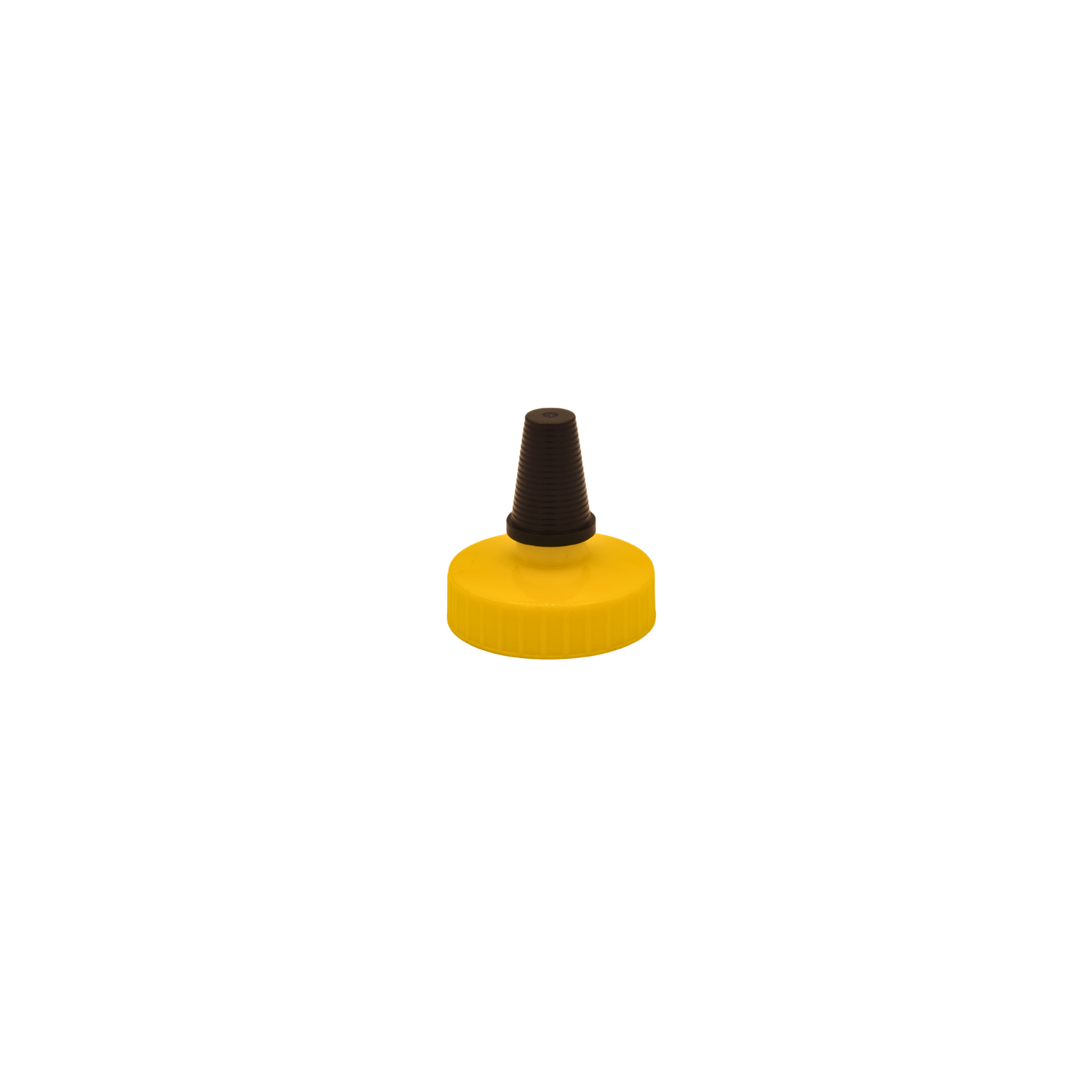 38mm Yellow Cap with Black Tip Lid