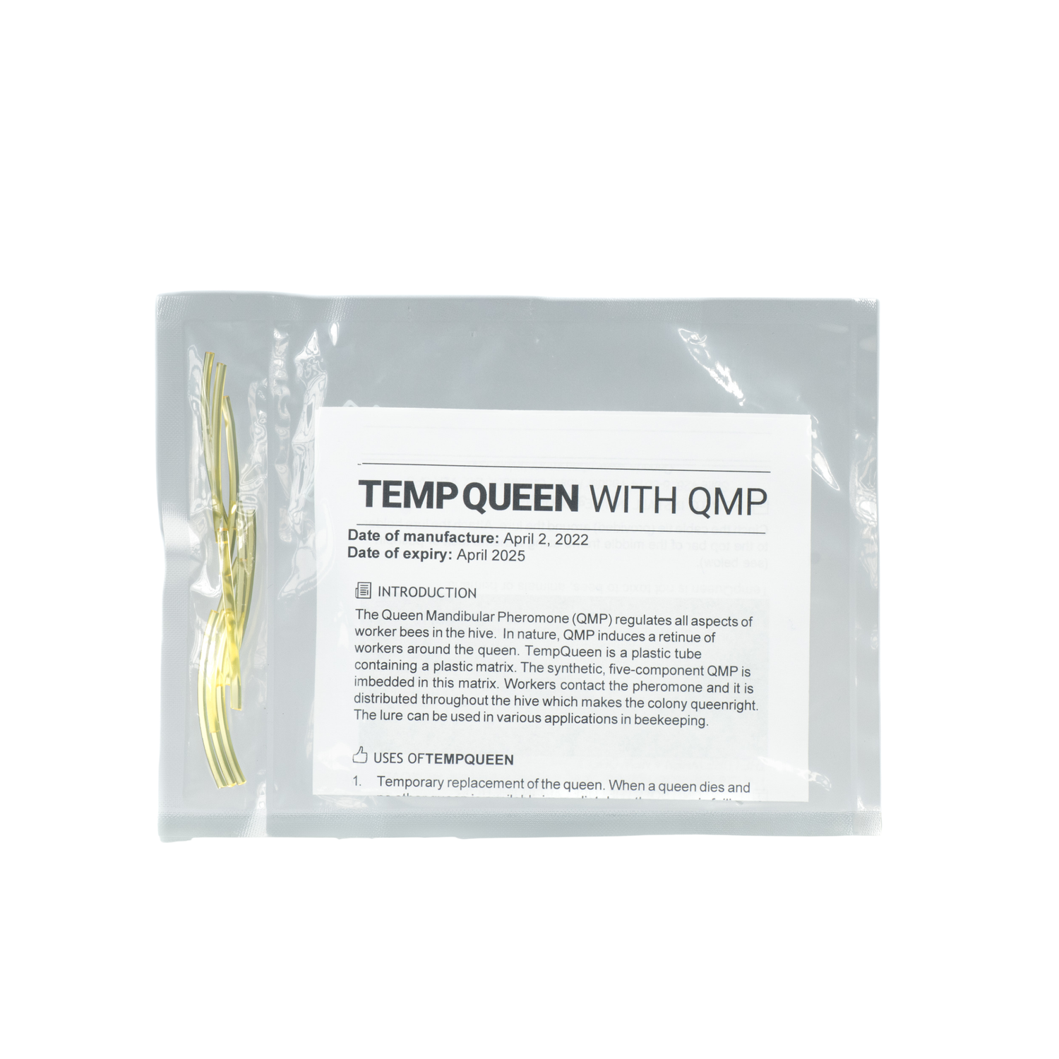 A package of 10 Temp Queen with QMP on a white background