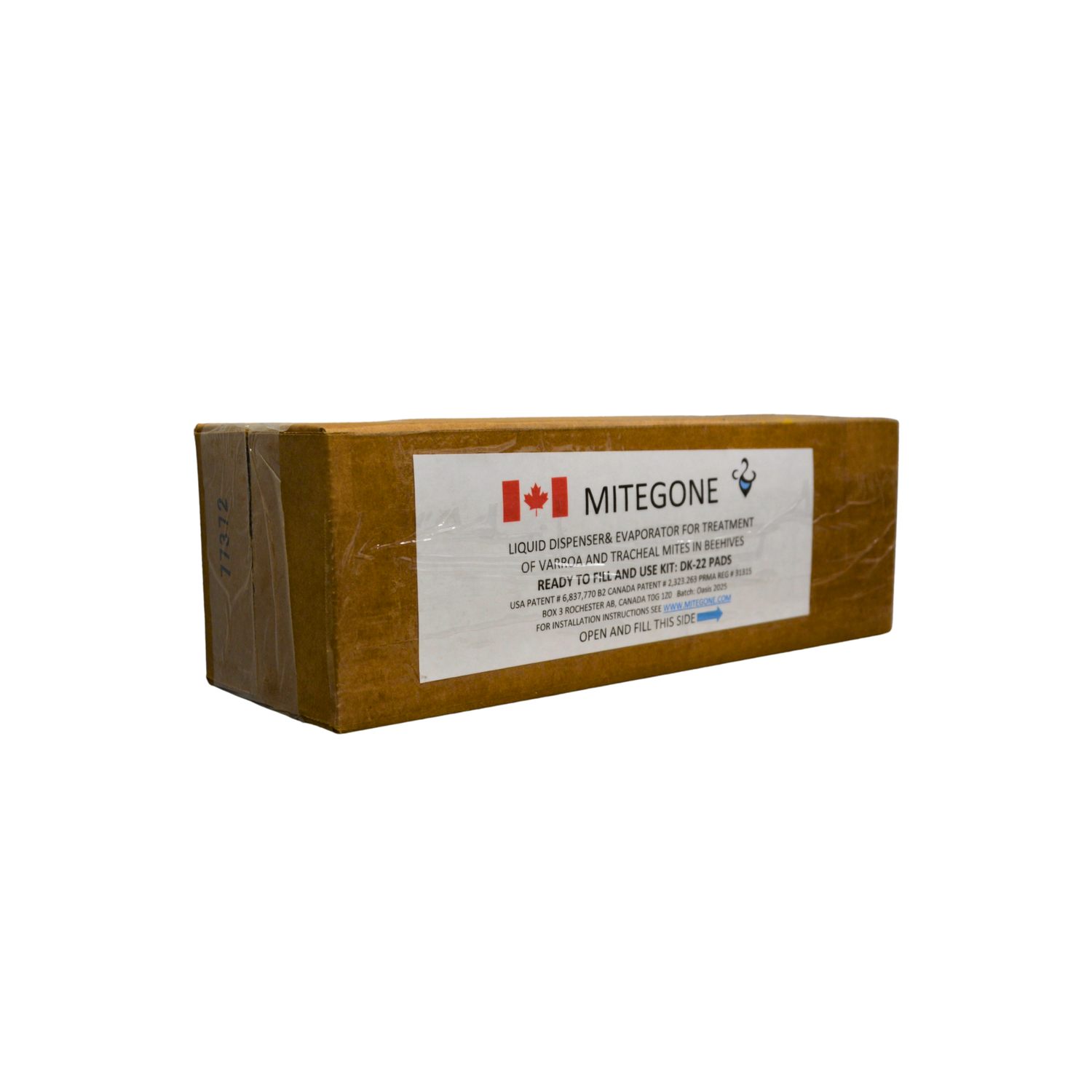 MiteGone packaging on a white background