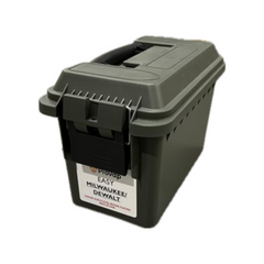 Gray storage container for the Pro Vap Easy with a label on a white background