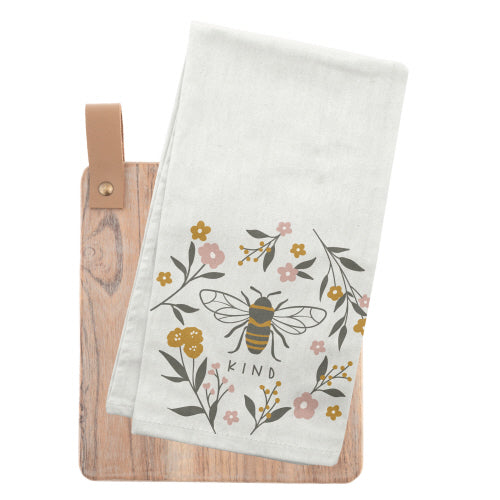 Flora Bee Towel w/Cutting Board