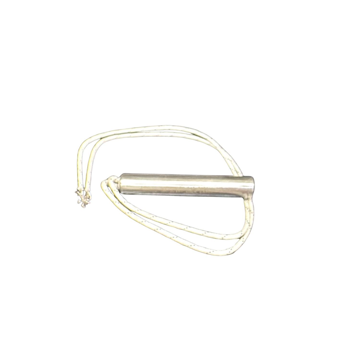 A metal plane element on a white background