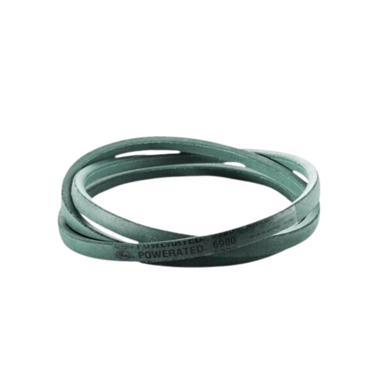 Green belt with visible branding on a white background