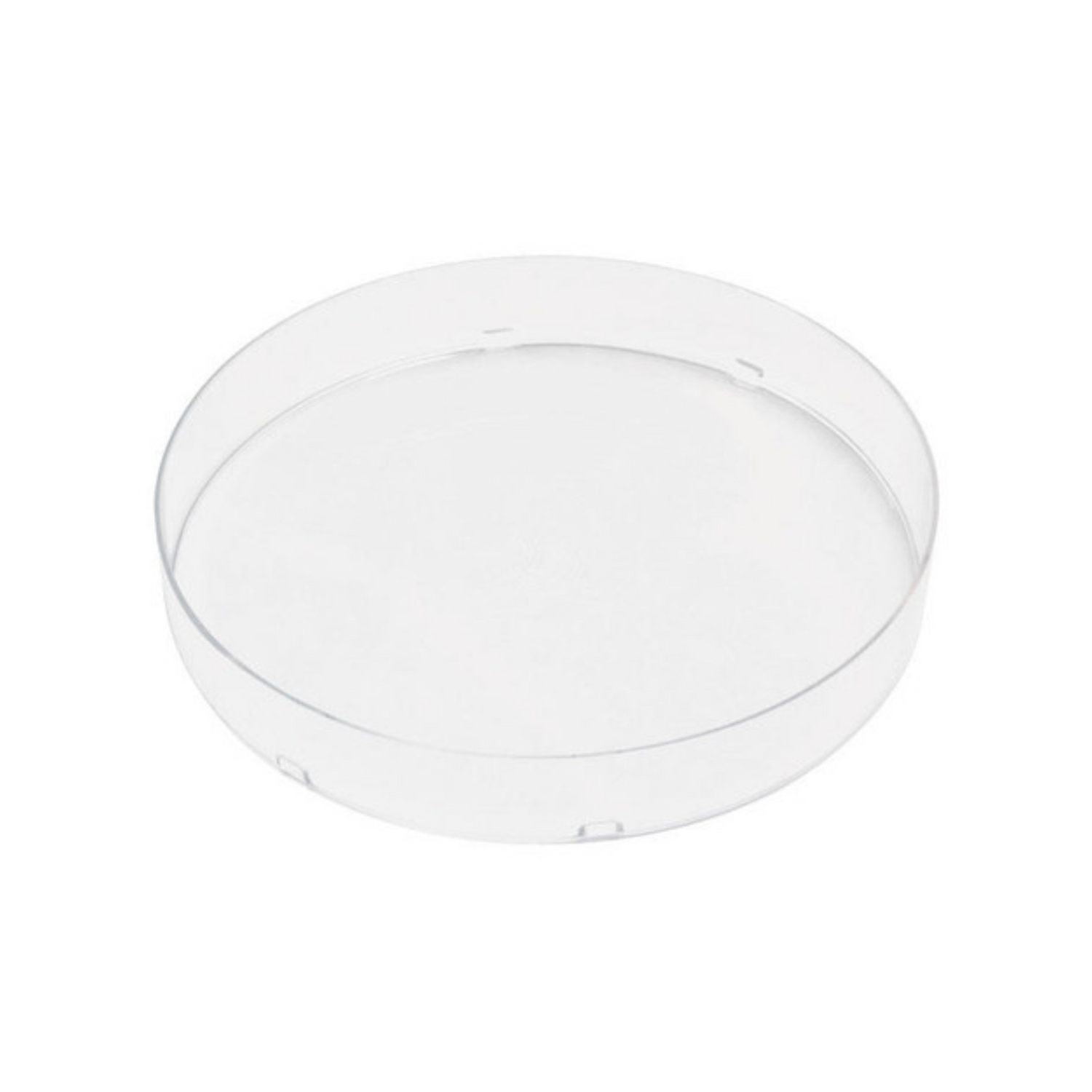 A clear plastic Ross Round cover on a white background. 