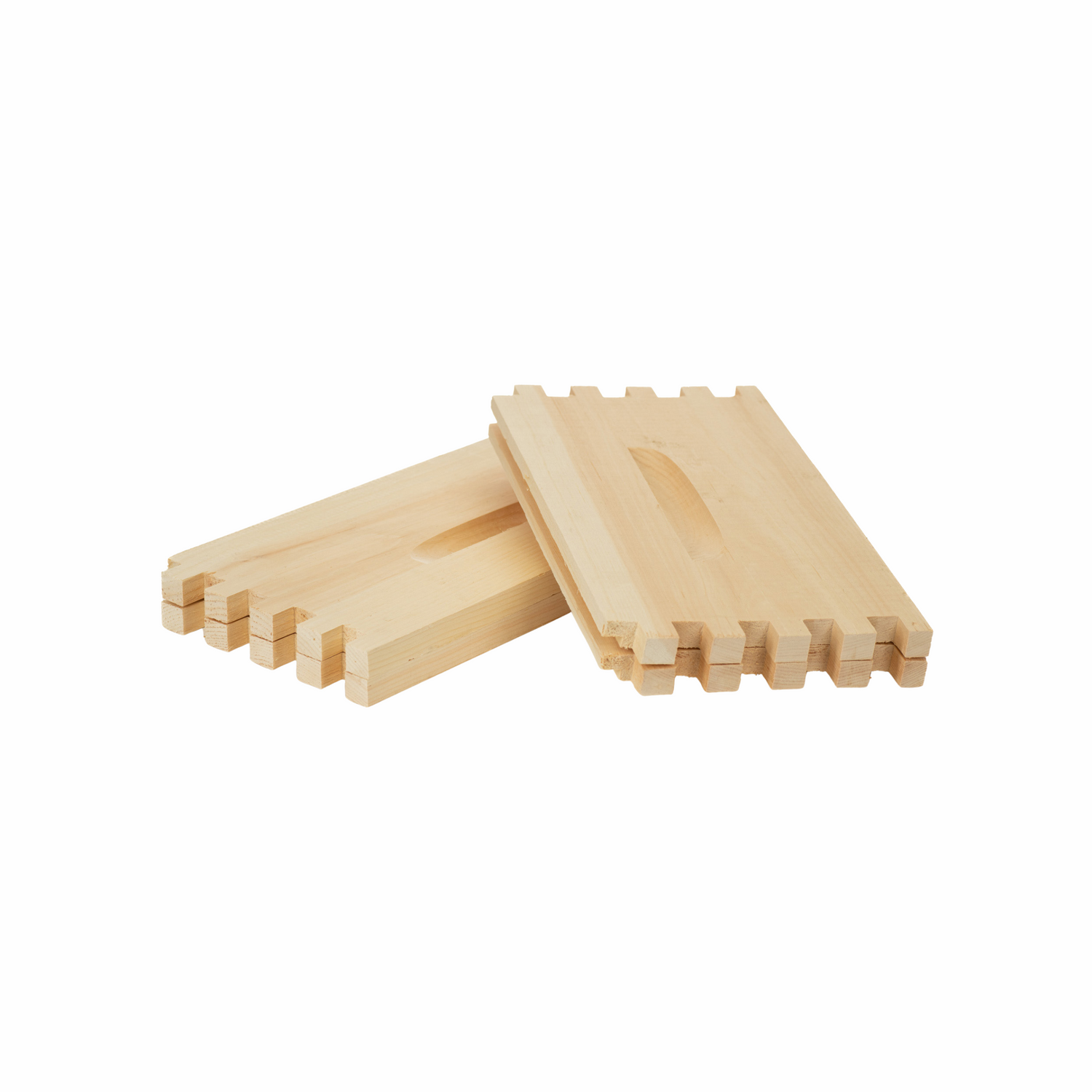 Unassembled deep super, used for beekeeping. 