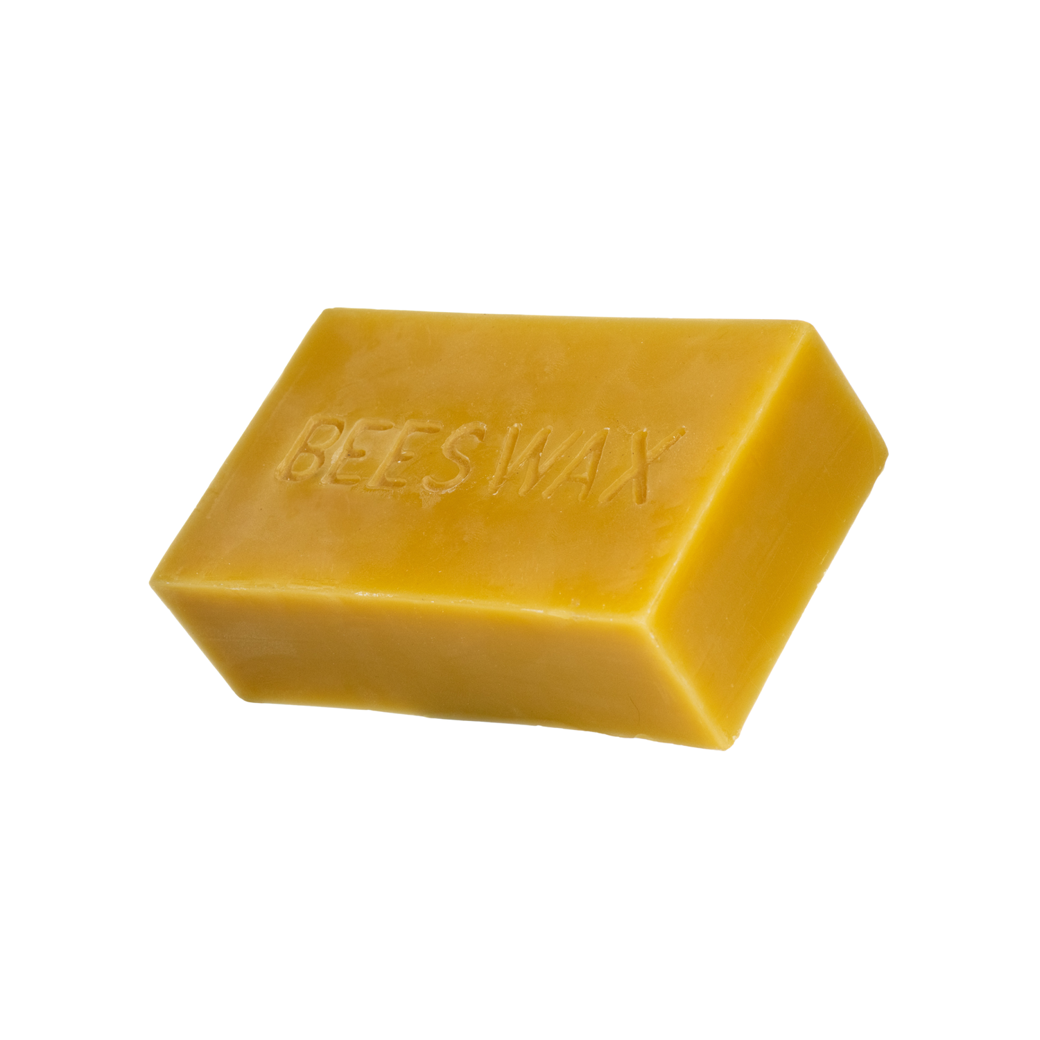A side view of a yellow rectangular block with 