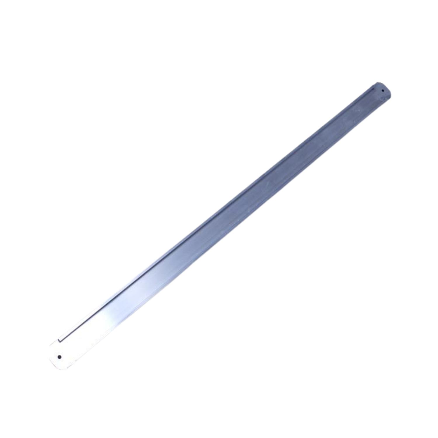 An aluminum cell bar for queen rearing on a white background