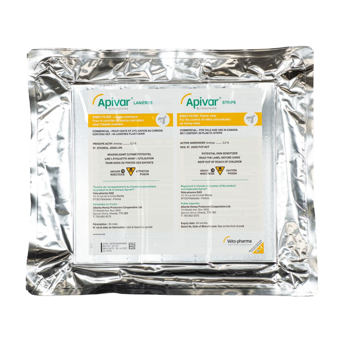 Apivar 60-Pack – Bee Maid Bee Supplies
